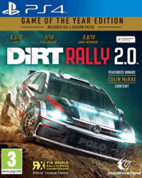 DIRT RALLY 2.0 PS4 