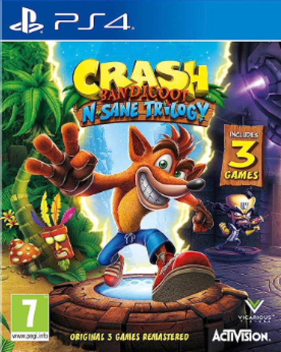 CRASH BANDICOOT N SANE TRILOGY PS4