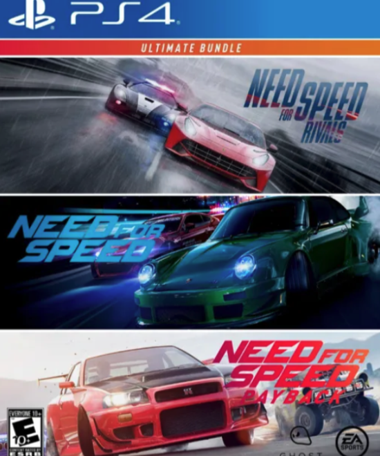 NEED FOR SPEED ULTIMATE BUNDLE (NFS RIVALS + NFS + NFS PAYBACK) PS4