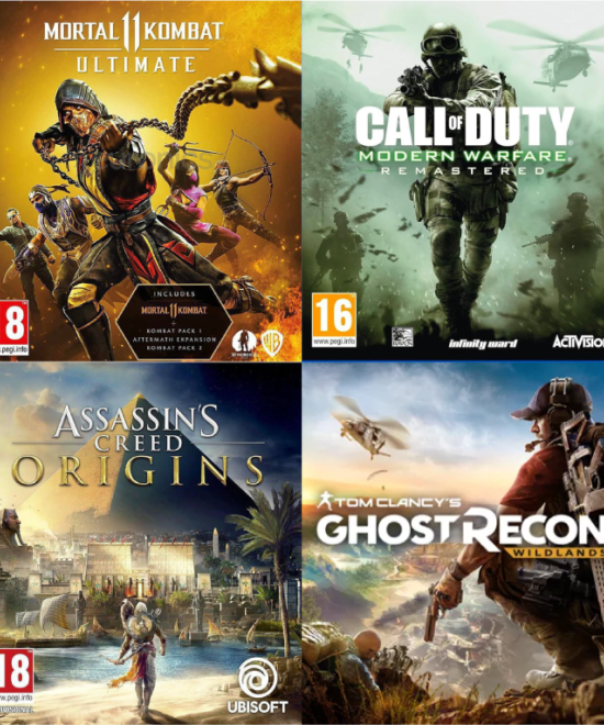DIGITAL PS GAMES BUNDLE PS5 (MK 11+COD MW REM+ AC ORIGINS+ GR WILDLANDS)
